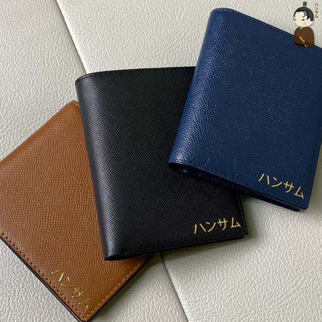  Hansamu En - Billfold Wallet DIA1 Navy 