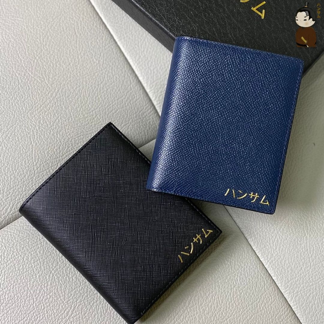  Hansamu En - Billfold Wallet DIA1 Navy 