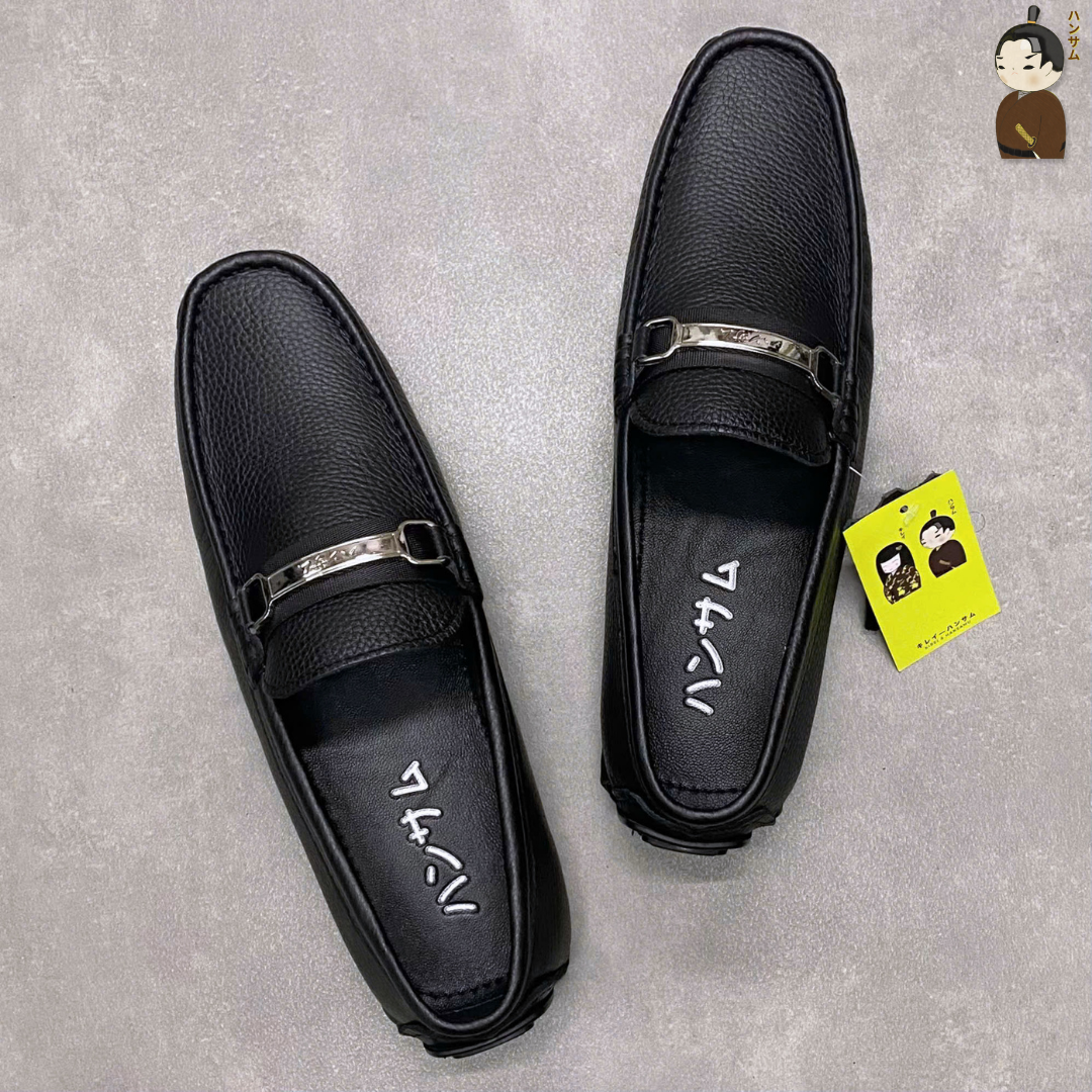  ハンサム海(HANSAMU KAI) - Penny Loafer HA04 Black 