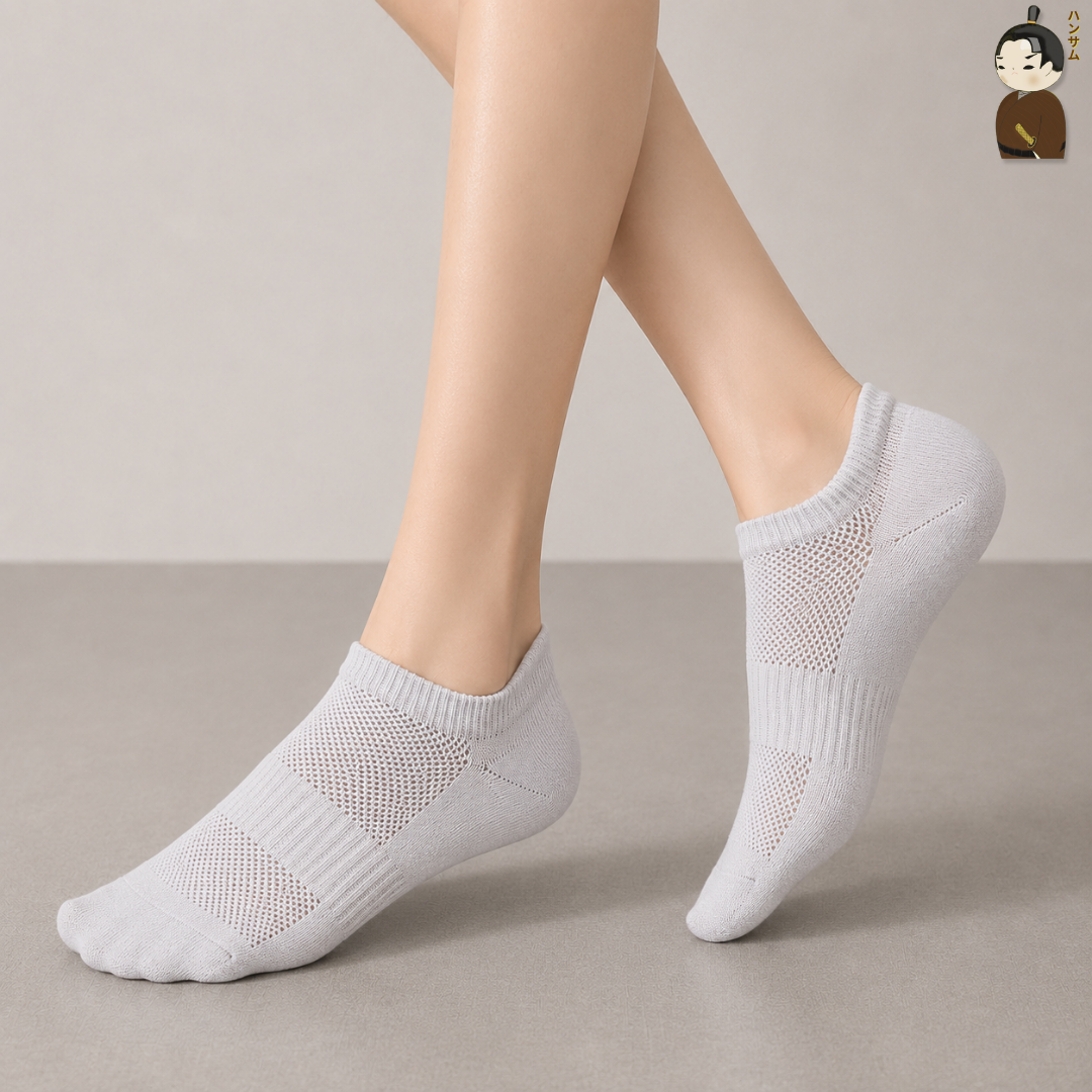  Hansamu Shinobi - Daily Sock BG14 White 
