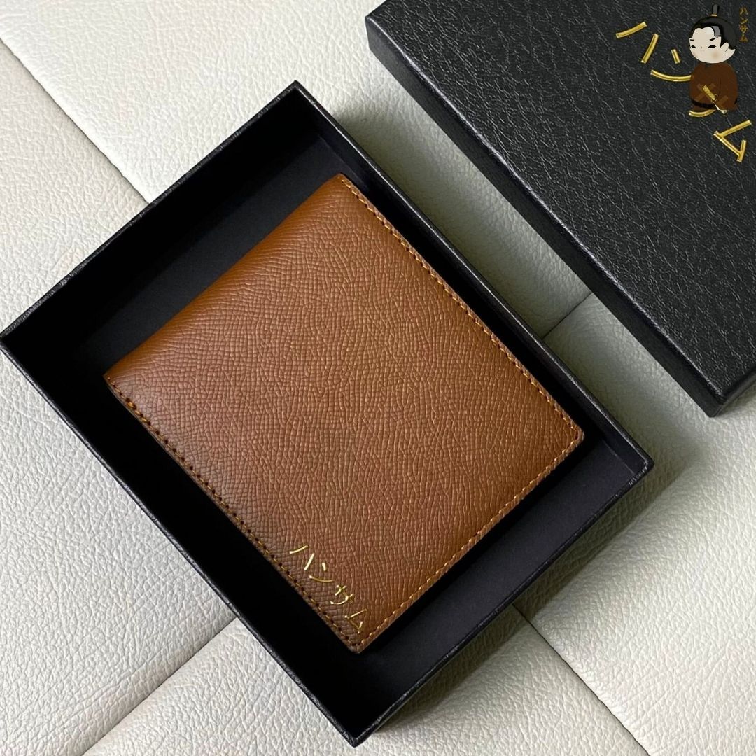  Hansamu En - Billfold Wallet DIA2 Brown 