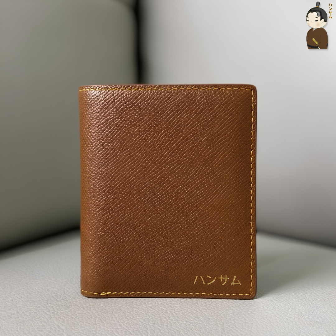  Hansamu En - Billfold Wallet DIA01 Brown 