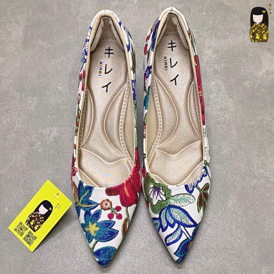  Giày cao gót nữ Kirei Biteki CP02 màu Trắng - Kitten heel công sở 