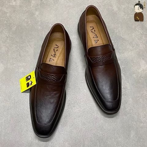 Giày lười Nam Hansamu Zen DGD20 màu Nâu - Loafer công sở