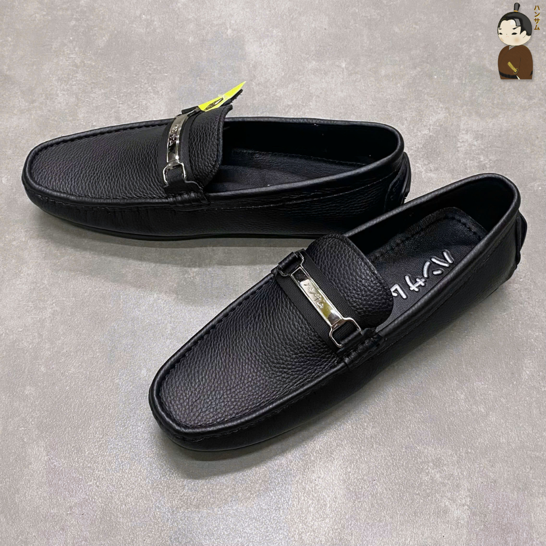  ハンサム海(HANSAMU KAI) - Penny Loafer HA04 Black 