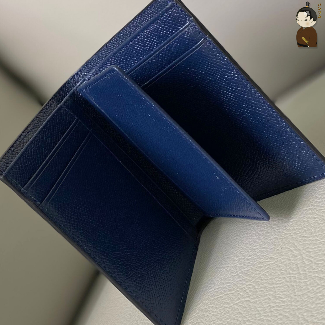  Hansamu En - Billfold Wallet DIA01 Navy 