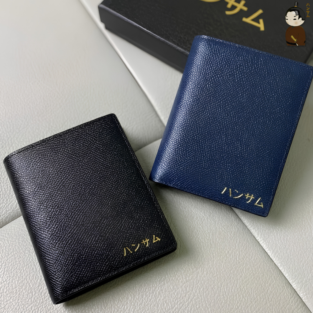  Hansamu En - Billfold Wallet DIA01 Navy 