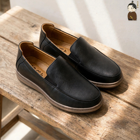 Giày lười Nam Hansamu Zen DGD04 màu Đen - Loafer công sở