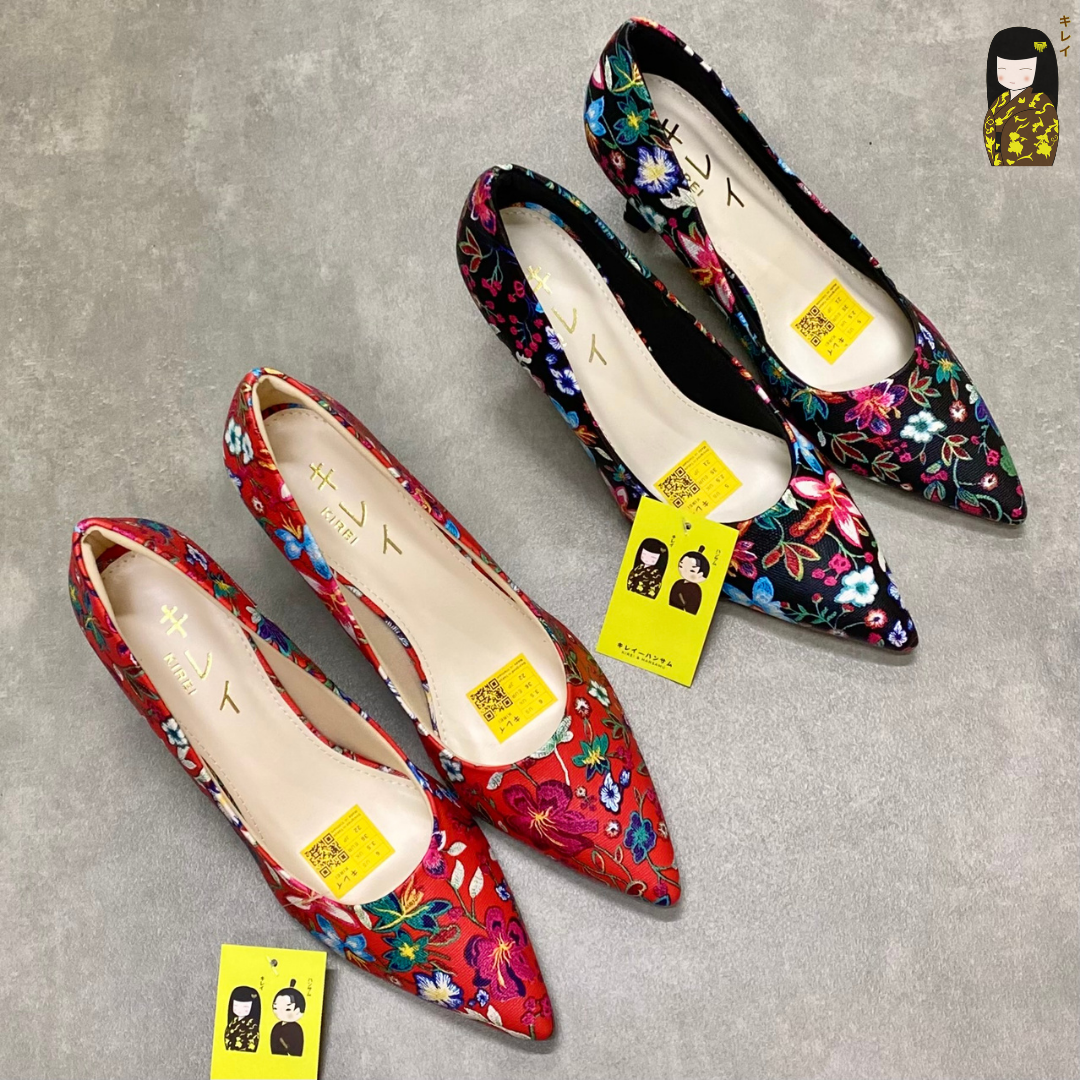  Giày cao gót nữ Kirei Biteki CP02 màu Đen - Kitten heel công sở 