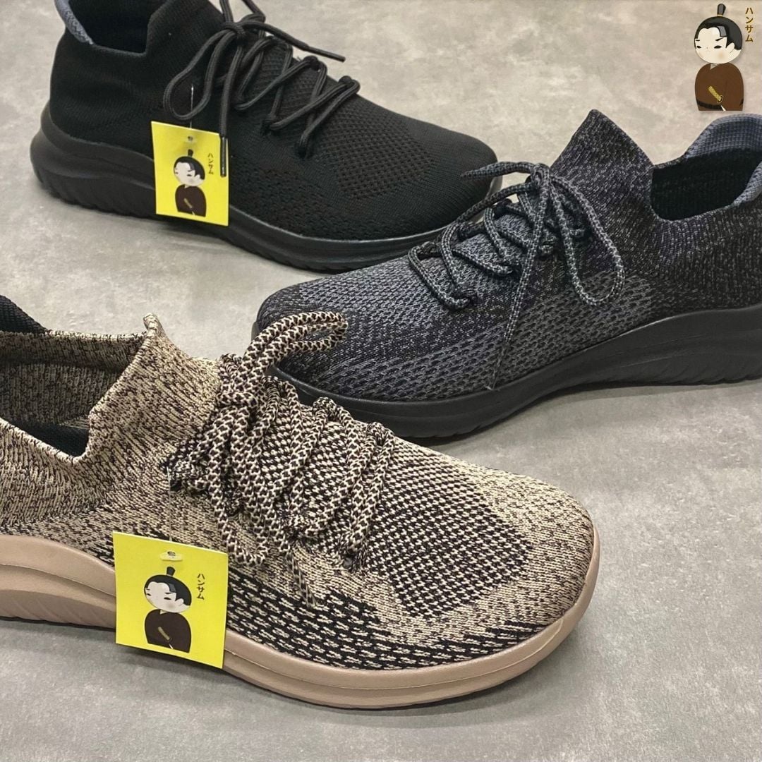  Hansamu Nin - Walk Sneakers BG04 D.Grey 