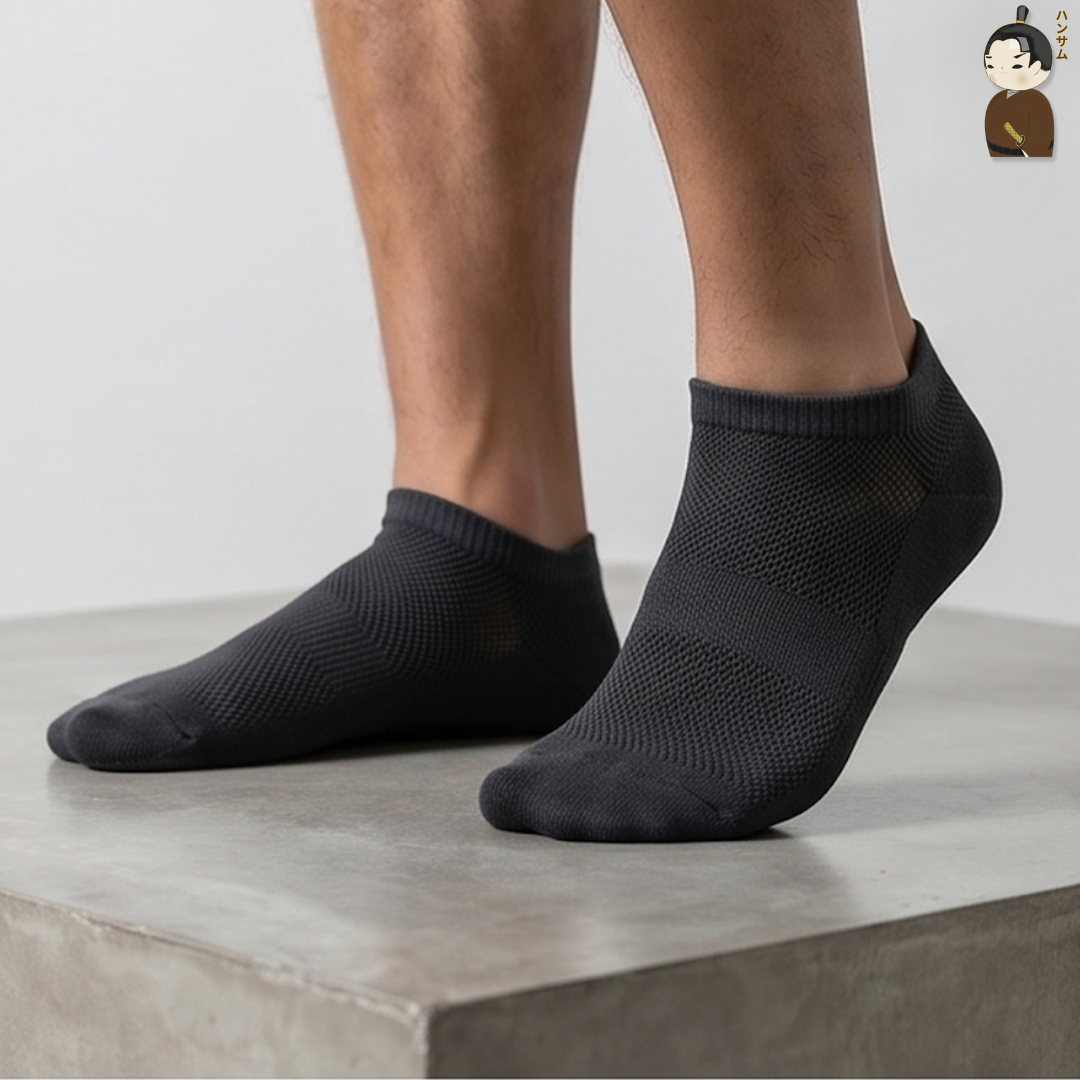 Combo 6 Đôi Vớ Daily Sock Bg14 Iron Grey - Hansamu Shinobi 