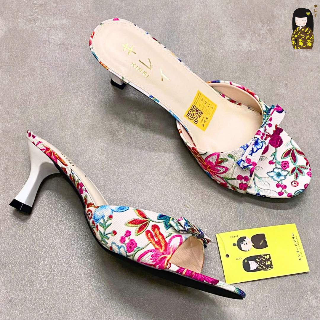  Kirei Biteki - Office Kitten Heel HH18 White 