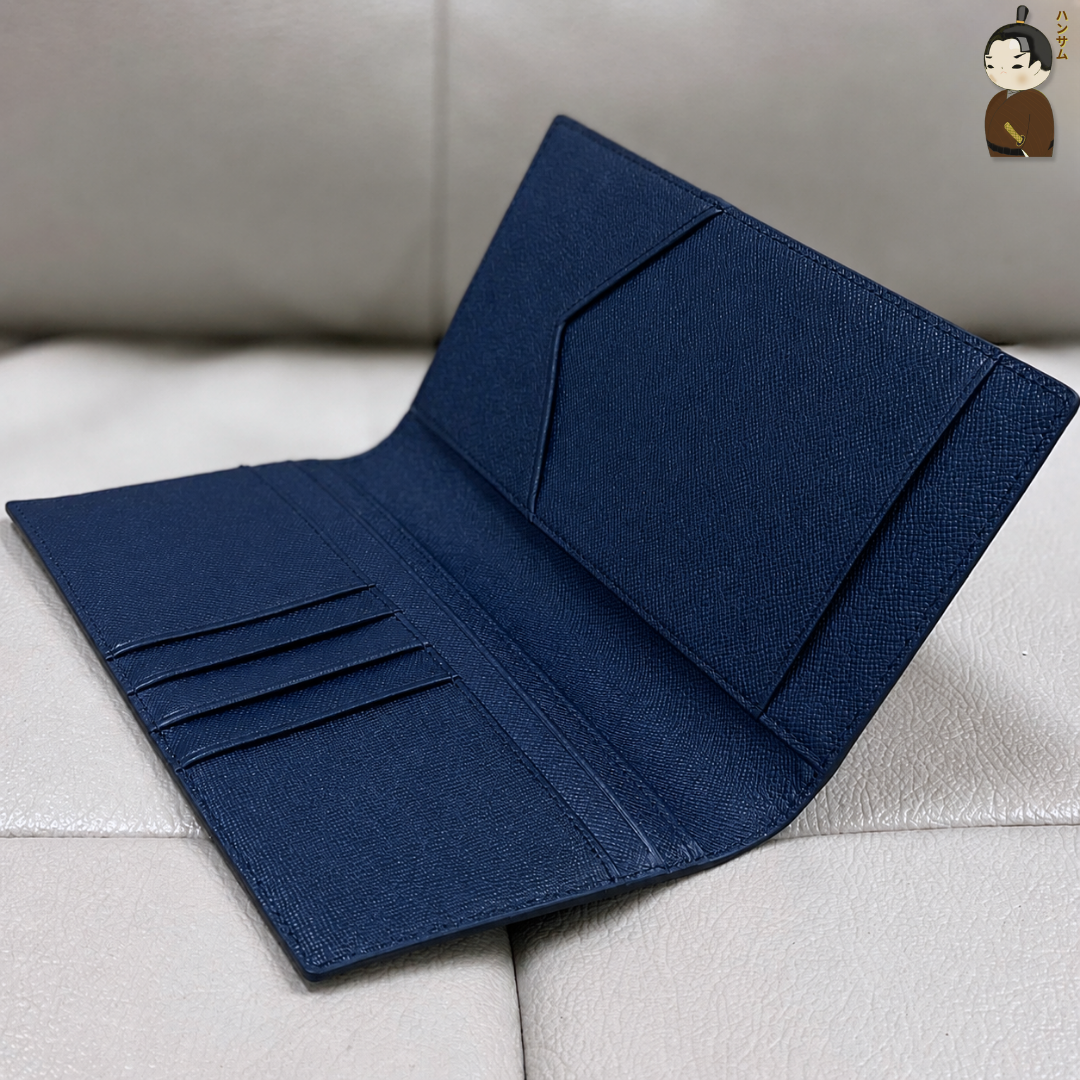  Hansamu En - Long Billfold Wallet DIA03 D.Blue 