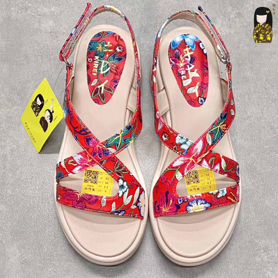  Kirei Biteki - Office Wedge Sandal HH06 Red 
