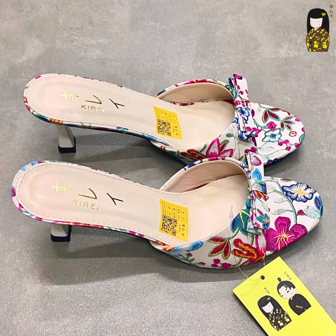  Kirei Biteki - Office Kitten Heel HH18 White 