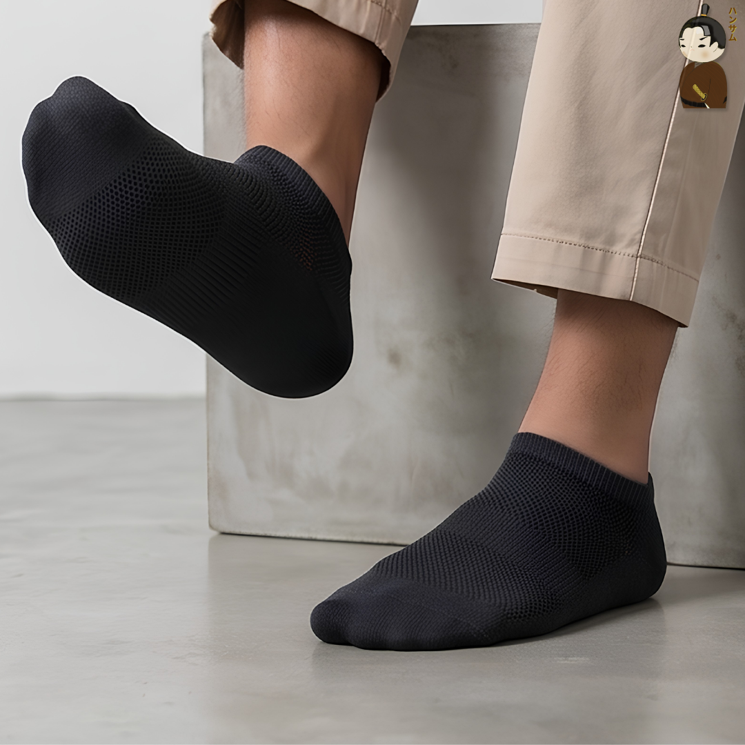  [Combo 13 đôi] Vớ Hansamu Shinobi Daily Sock BG14 D.Grey 