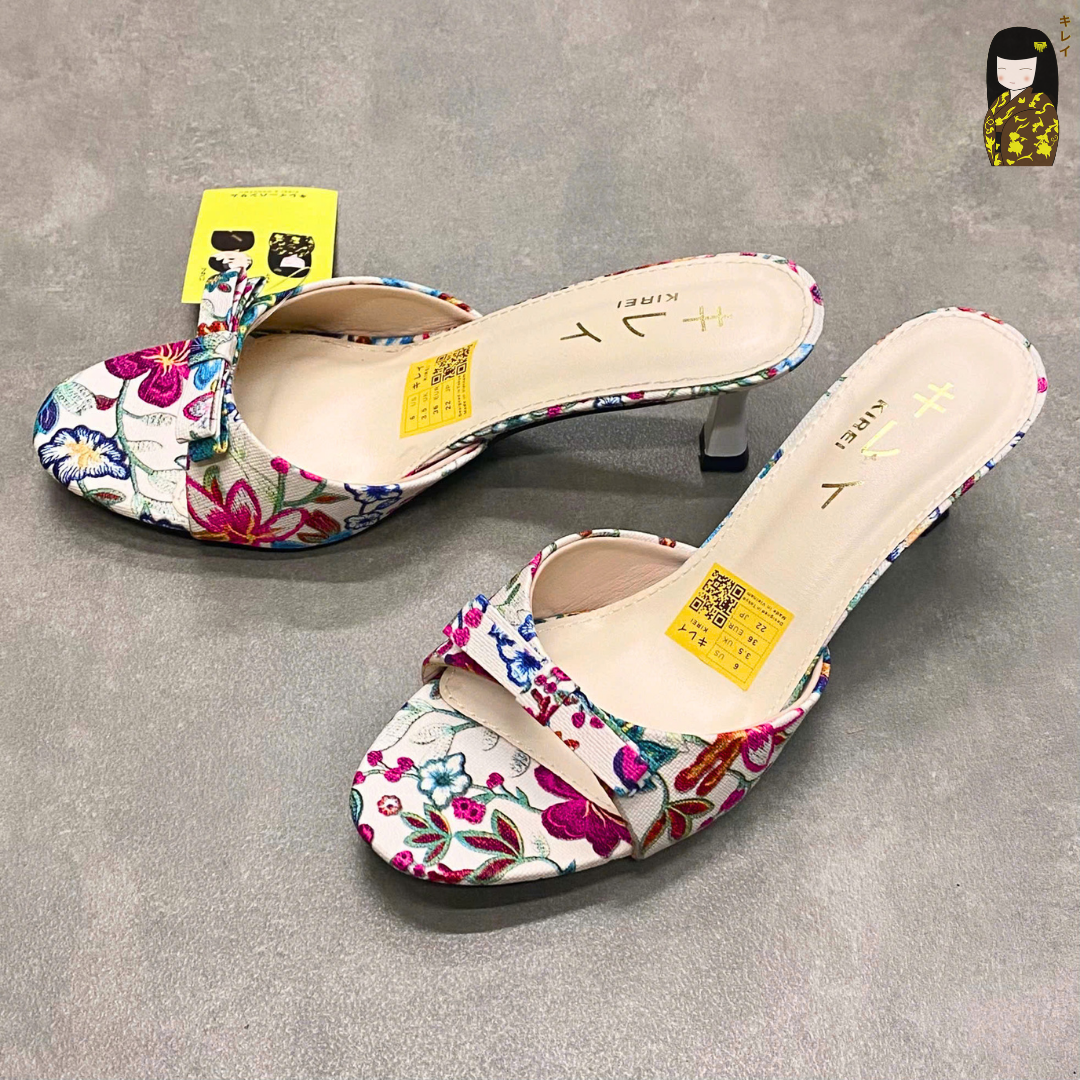  Kirei Biteki - Office Kitten Heel HH18 White 