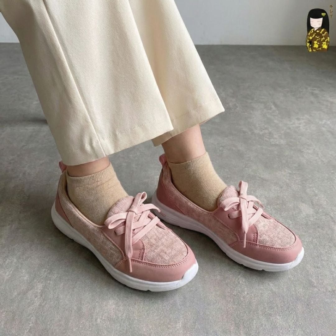  Kirei Hime - Walk Sneakers BG07 Pink - Giày Thể Thao Nữ Phong Cách Nhật - Đế Phylon siêu nhẹ 