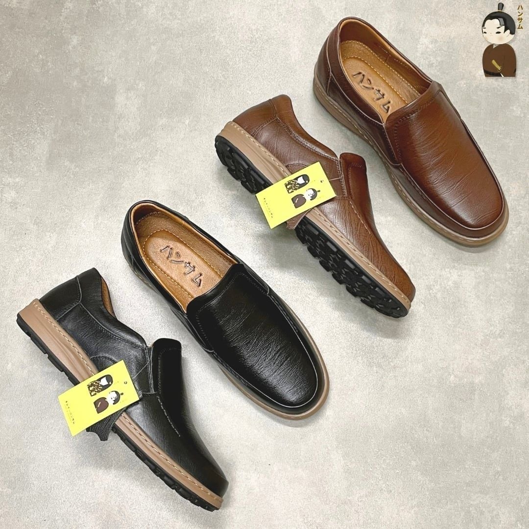  Giày lười Nam Hansamu Zen HA02 màu Nâu - Loafer công sở 