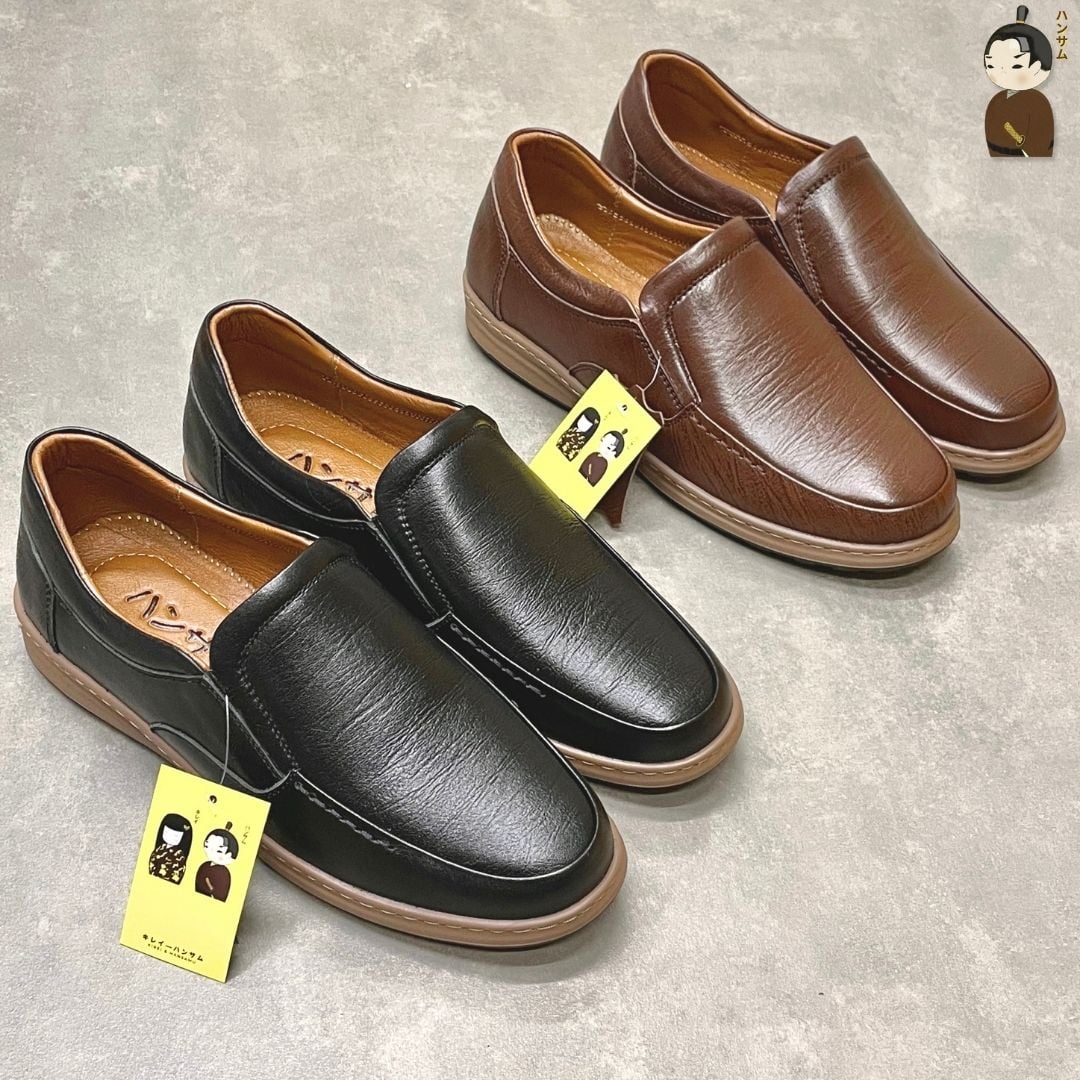  Giày lười Nam Hansamu Zen HA02 màu Nâu - Loafer công sở 