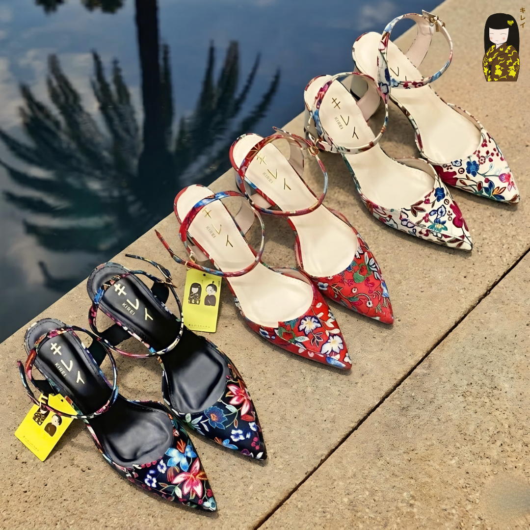  [Mới Về] Giày slingback nữ công sở Kirei Biteki HH27 màu đen 