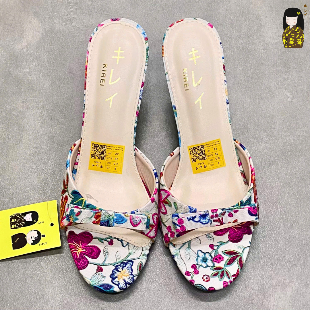  Kirei Biteki - Office Kitten Heel HH18 White 