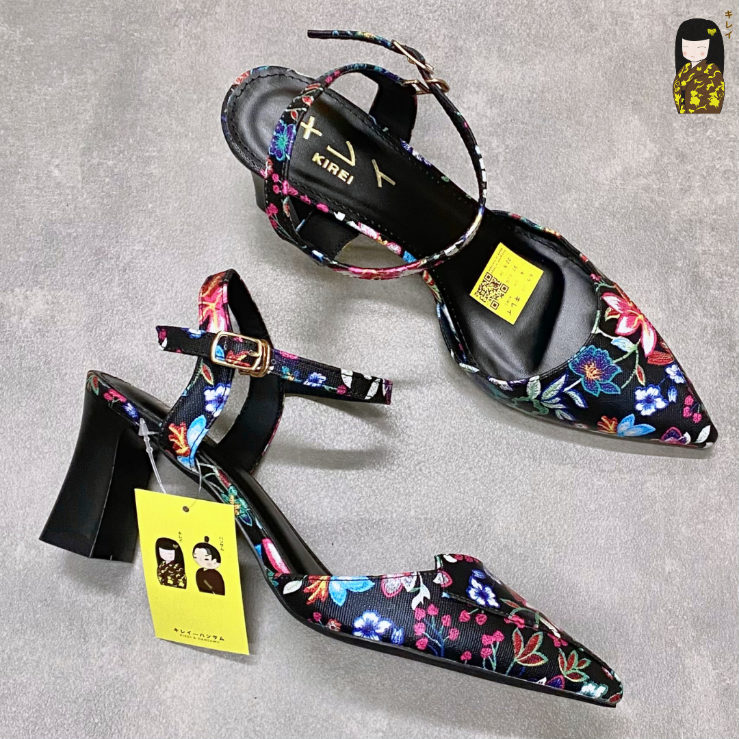  [Mới Về] Giày slingback nữ công sở Kirei Biteki HH27 màu đen 