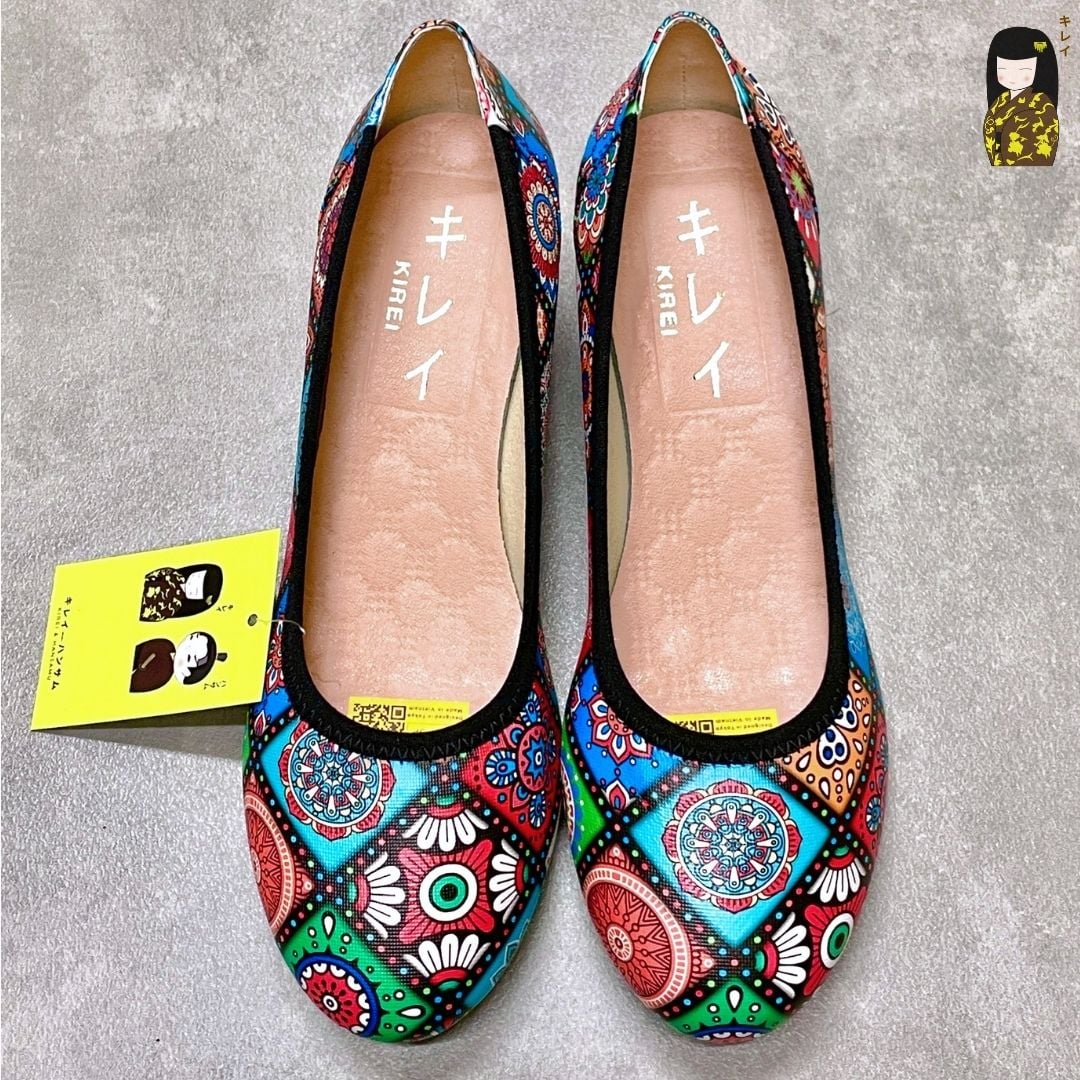  [Mới Về] Giày búp bê nữ công sở đế xuồng Kirei Biteki Boho HH22 màu Nâu Amber 