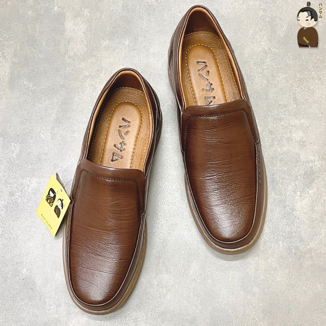  Giày lười Nam Hansamu Zen HA02 màu Nâu - Loafer công sở 
