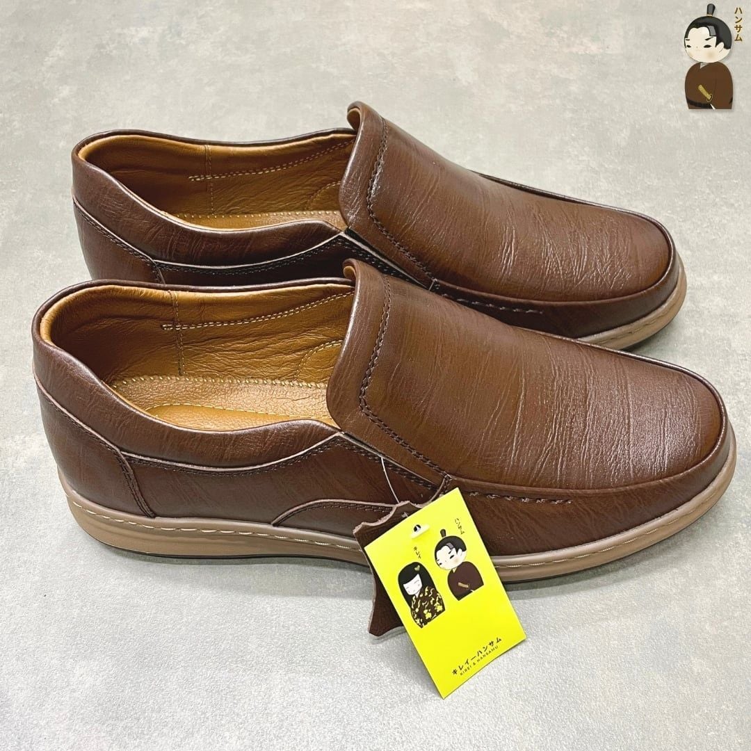  Giày lười Nam Hansamu Zen HA02 màu Nâu - Loafer công sở 