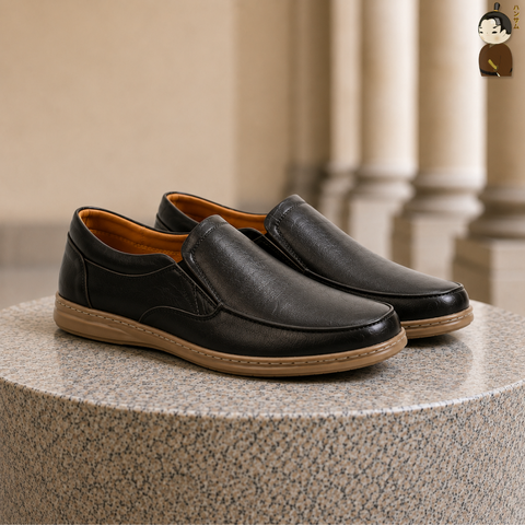 Giày lười Nam Hansamu Zen HA02 màu Đen - Loafer công sở