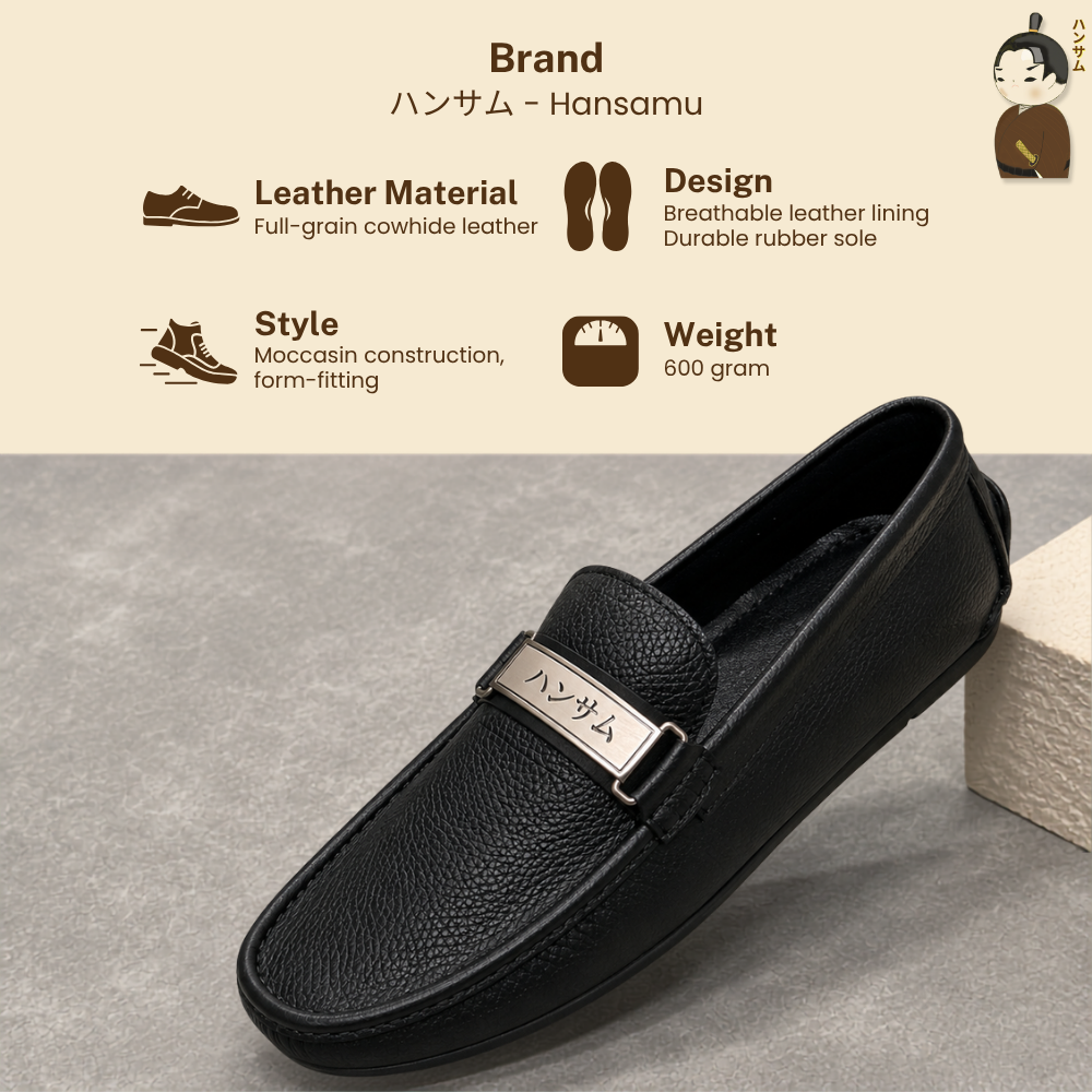  ハンサム海(HANSAMU KAI) - Penny Loafer HA04 Black 