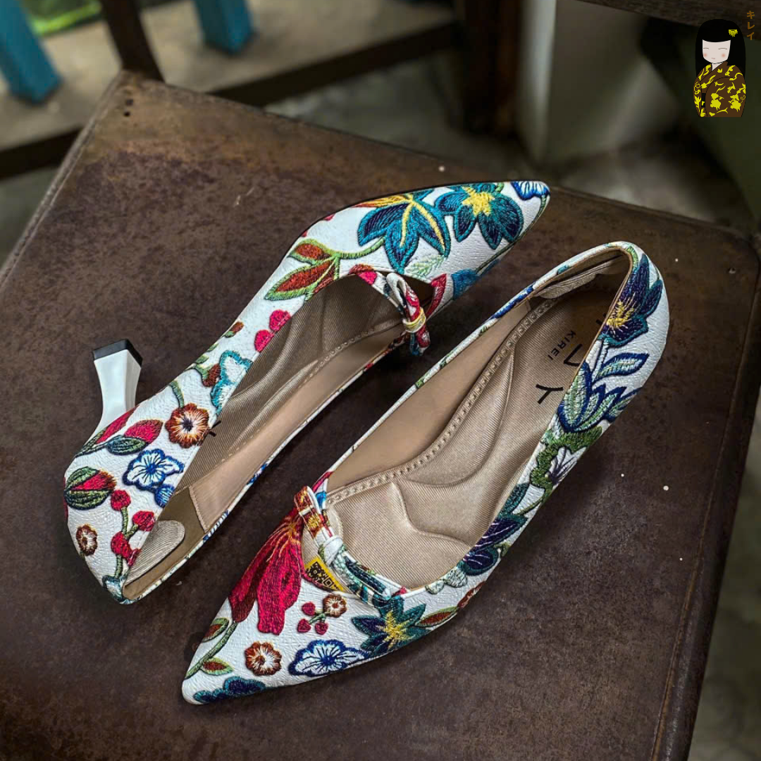  Giày cao gót nữ Kirei Biteki CP03 màu Trắng - Kitten heel công sở 