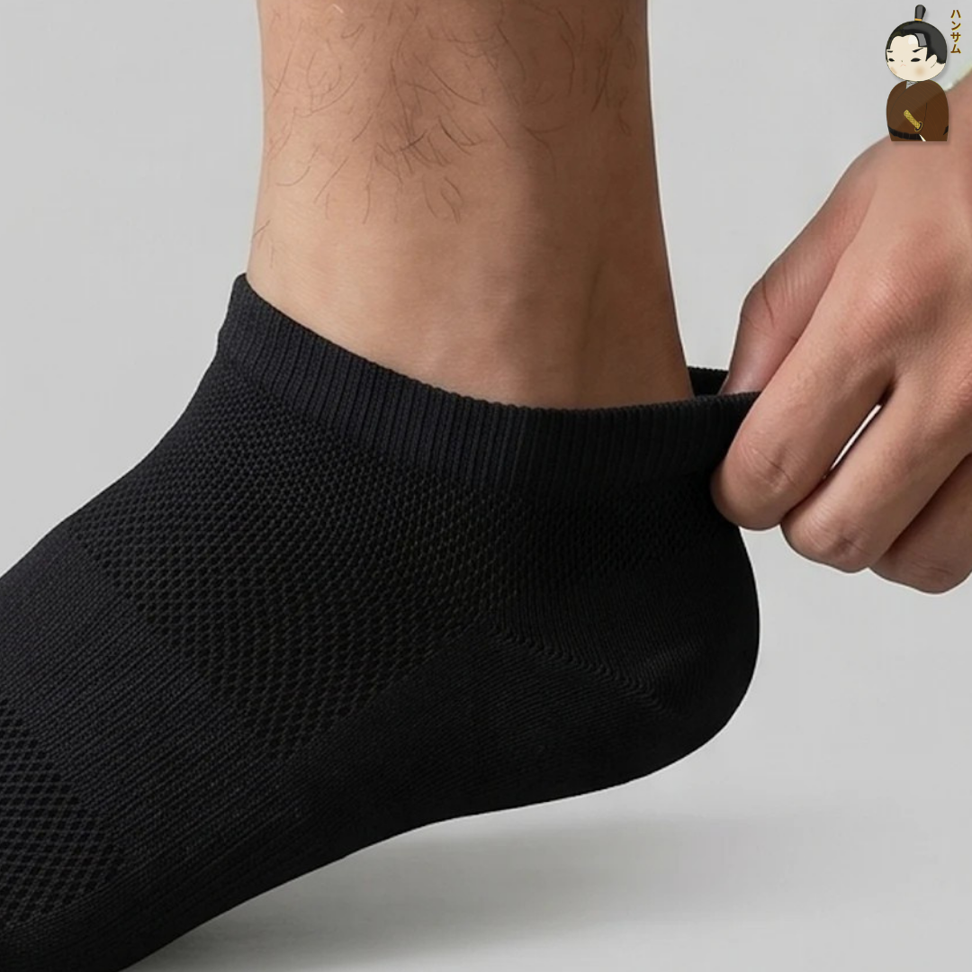  [Combo 15 đôi] Vớ Hansamu Shinobi daily sock BG14 Black 