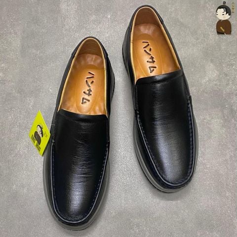 Giày lười nam Hansamu Rin LA01 màu Đen