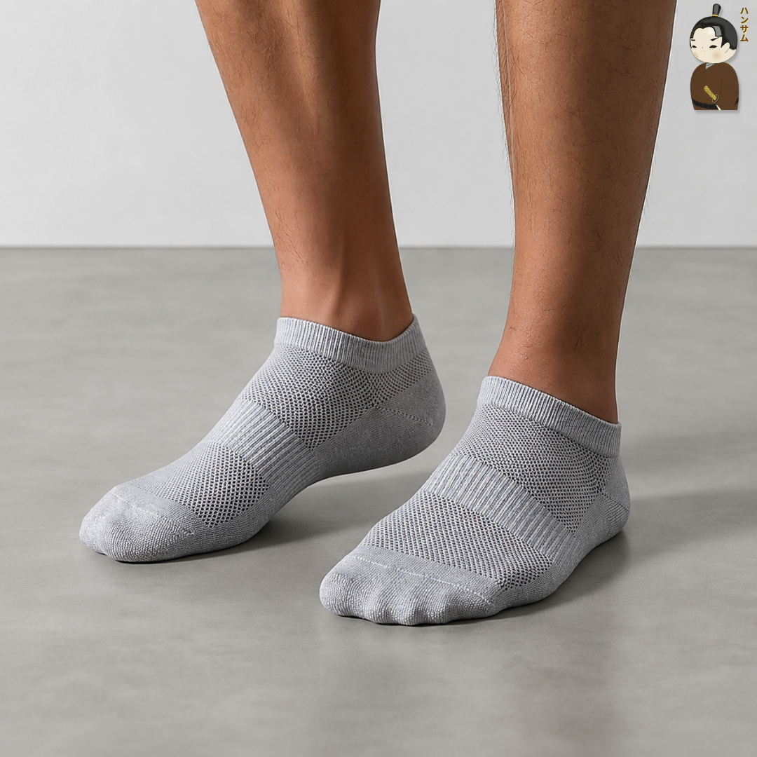  [Combo 13 đôi] Vớ Hansamu Shinobi daily sock BG14 Grey 