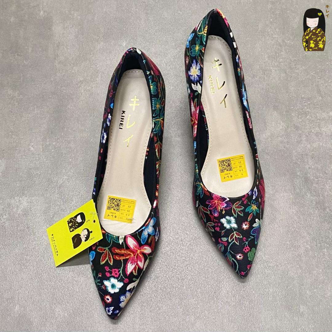  Giày cao gót nữ Kirei Biteki CP02 màu Đen - Kitten heel công sở 