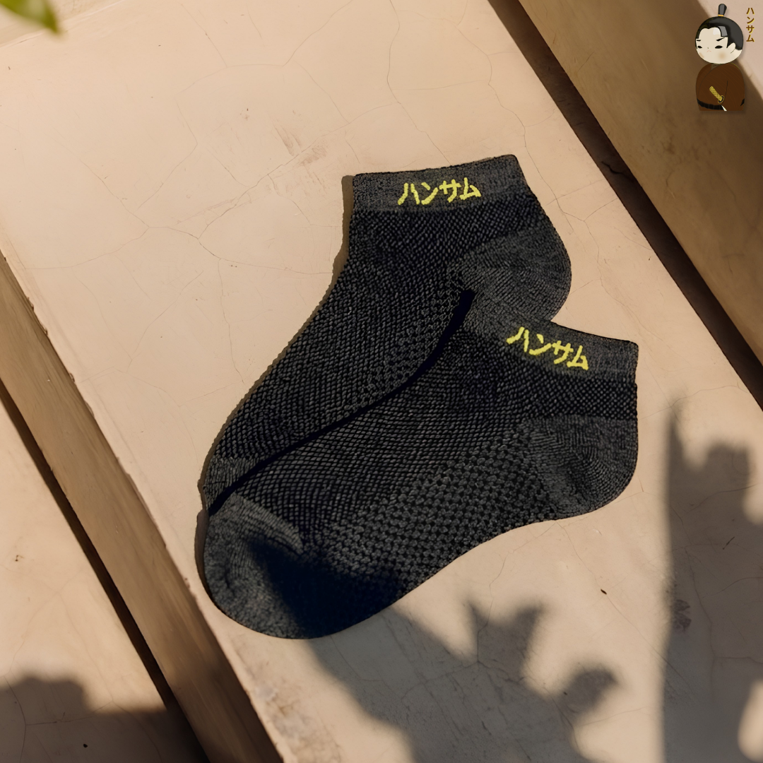 [Combo 13 đôi] Vớ Hansamu Shinobi active sock VNS01 D.Grey 
