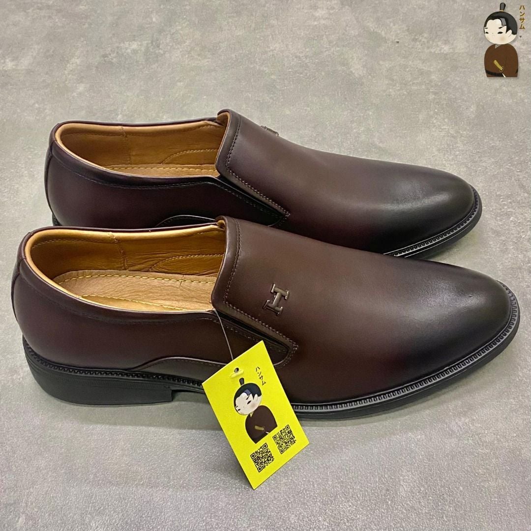  Giày lười Nam Hansamu Zen DGD10 màu Nâu - Loafer công sở 