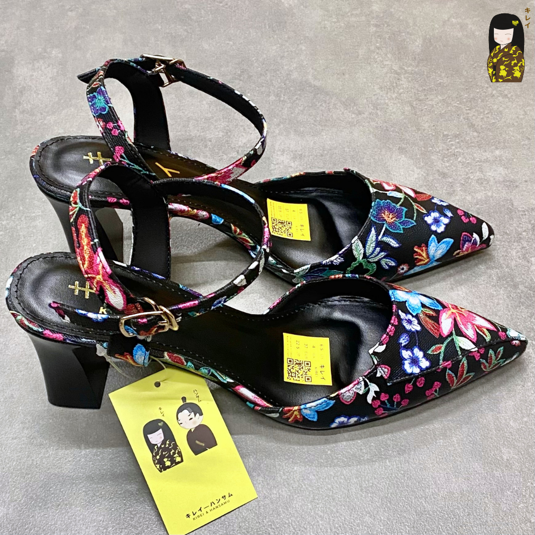  [Mới Về] Giày slingback nữ công sở Kirei Biteki HH27 màu đen 