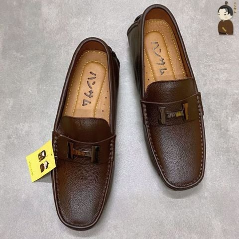 Giày lười Nam Hansamu Kai DGD24 màu Nâu - Penny loafer da bò siêu bền