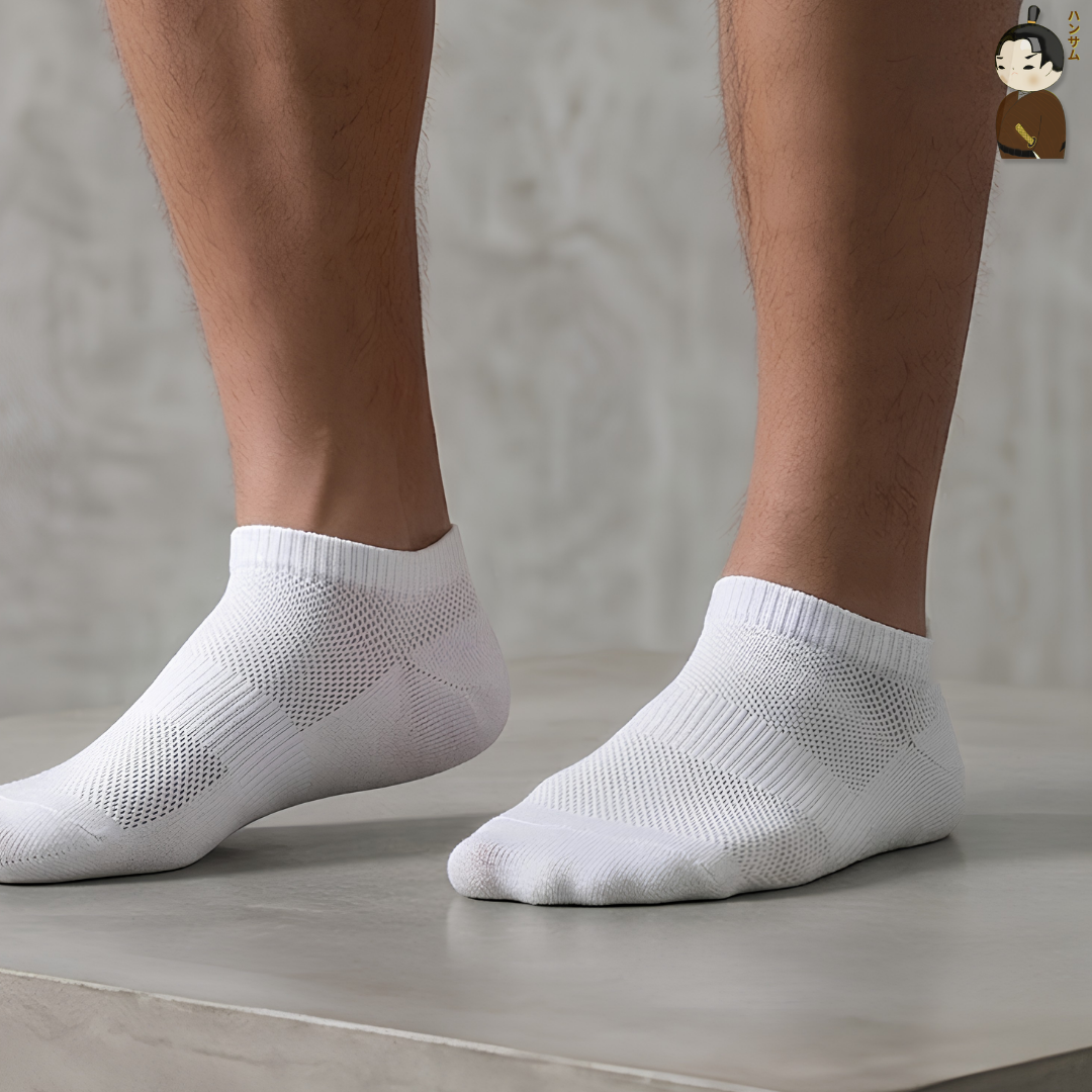  Combo 10 Đôi Vớ Daily Sock Bg14 White - Hansamu Shinobi 