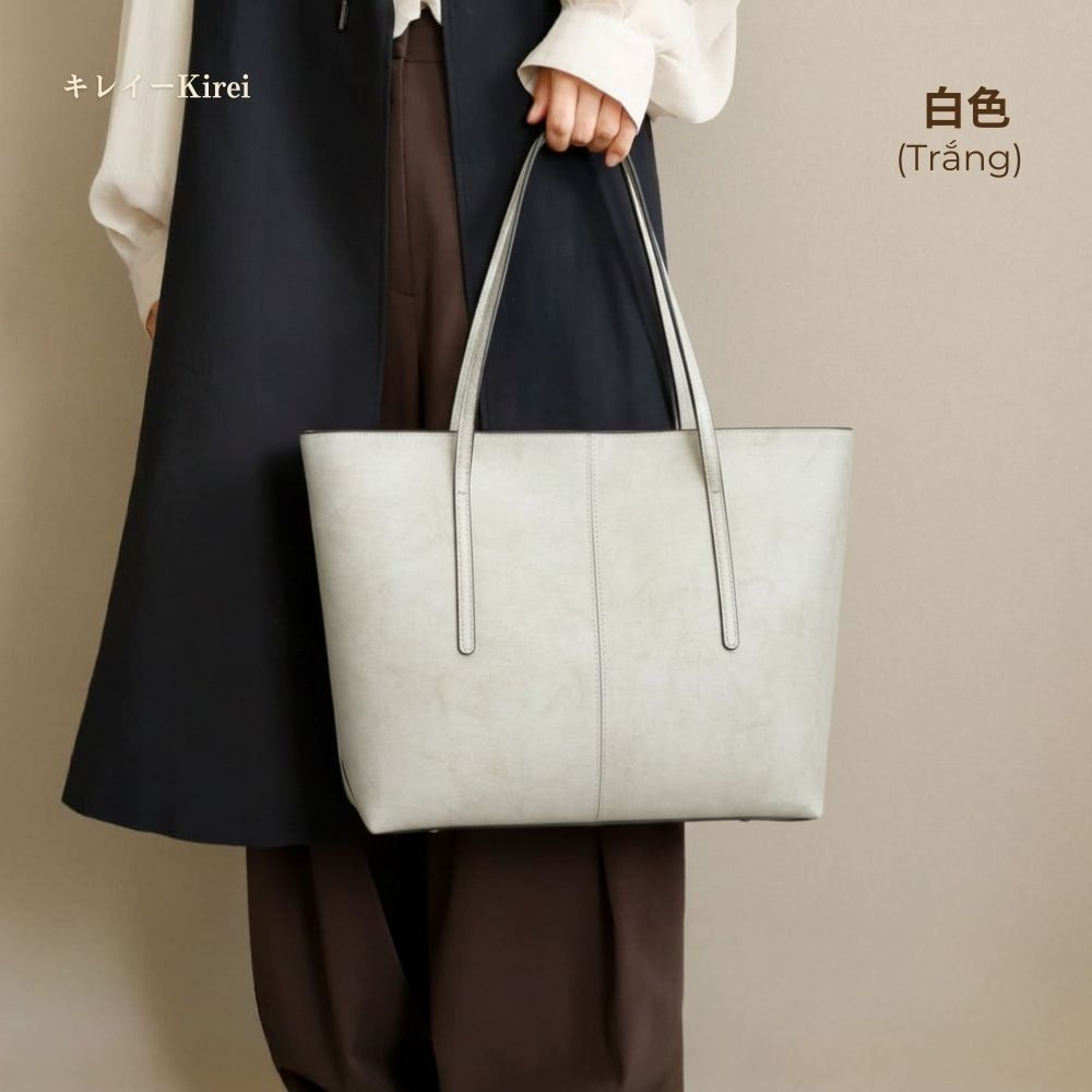  Túi Kirei Yugen BGB18 | Túi tote màu Trắng 