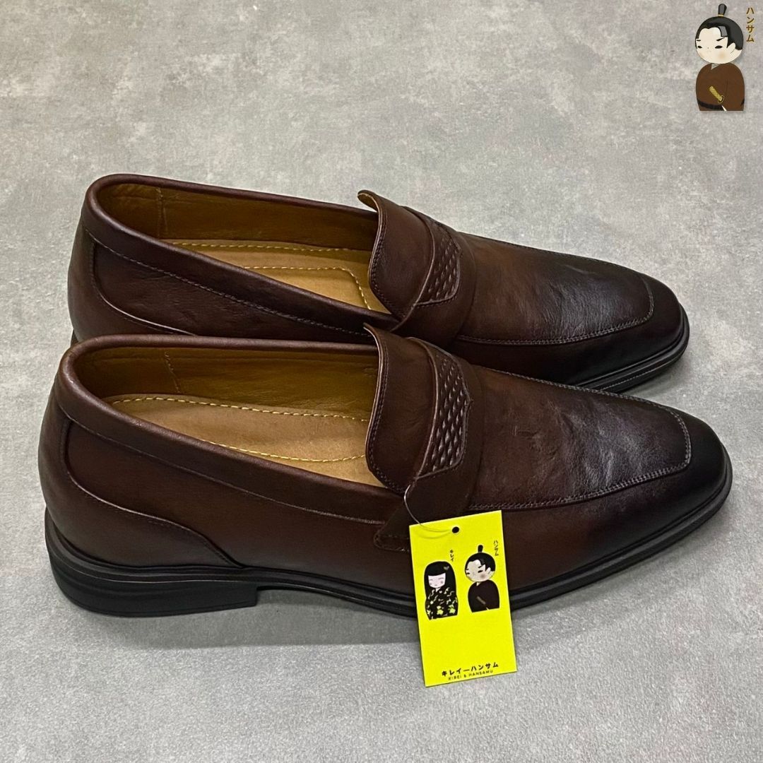  Hansamu Shin - 6cm Elevator Loafers DGD21 Brown 