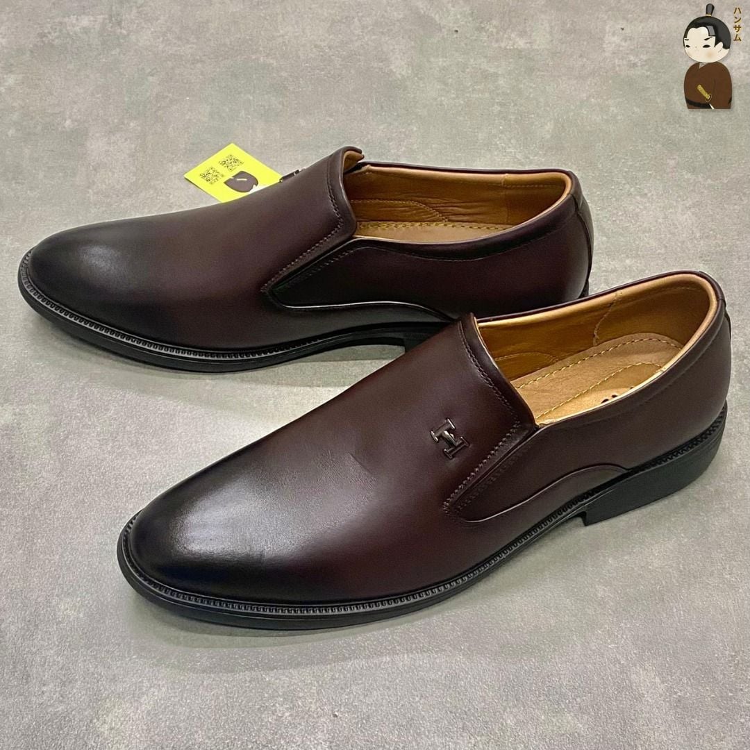  Giày lười Nam Hansamu Zen DGD10 màu Nâu - Loafer công sở 