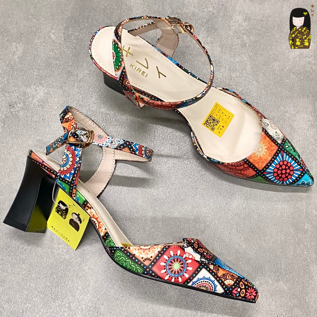  [Mới Về] Giày slingback nữ công sở Kirei Biteki Boho HH25 màu Nâu Amber 
