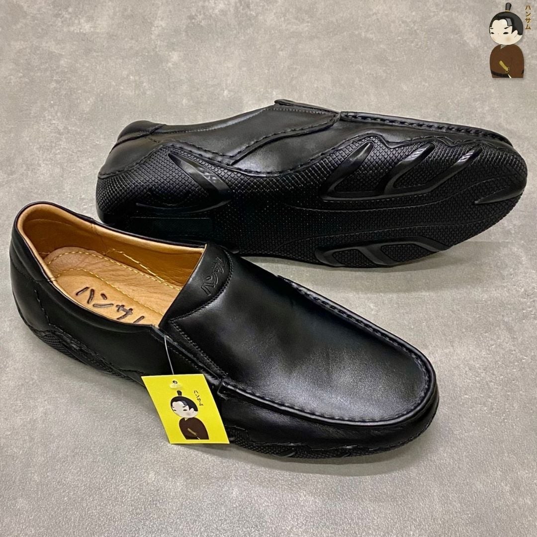  Giày lười Nam Hamsamu Kai DGD14 màu Đen - Loafer da bò siêu bền 