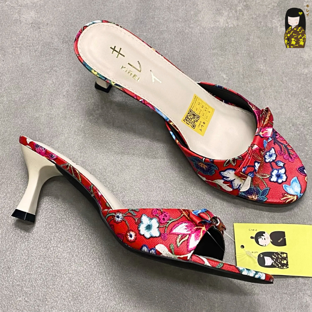  Kirei Biteki - Office Kitten Heel HH18 Red 