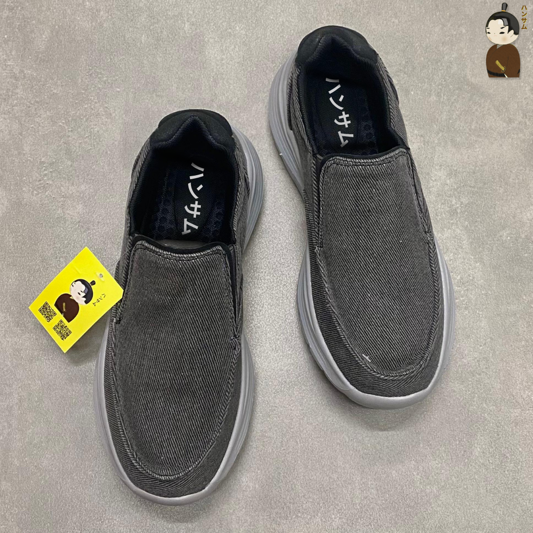  Hansamu Nin - Walk Slip-On BG09 Dark Grey 
