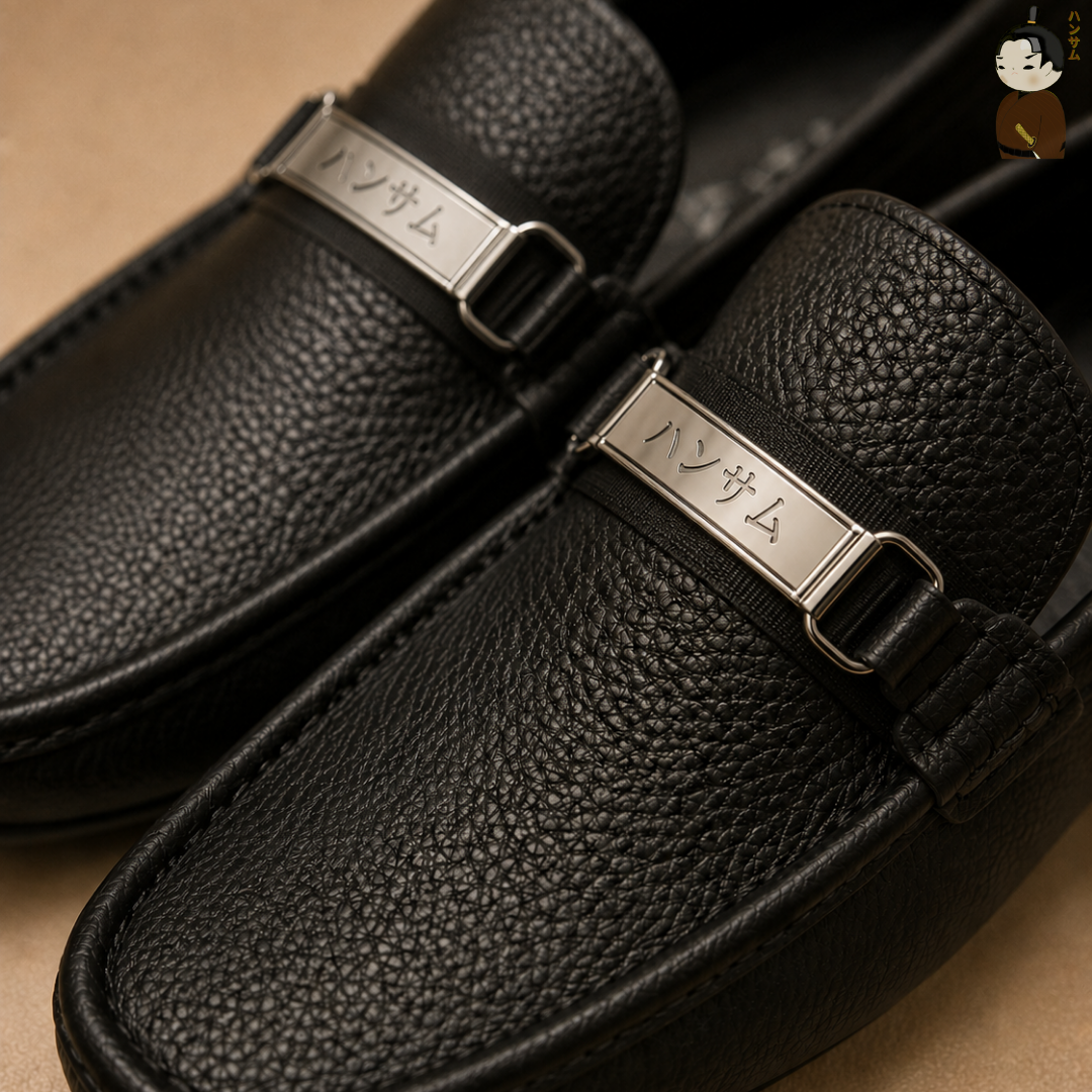 ハンサム海(HANSAMU KAI) - Penny Loafer HA04 Black 